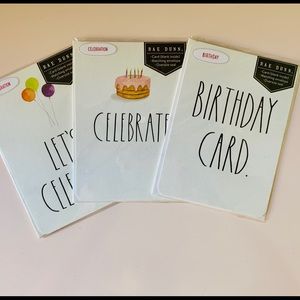 Rae Dunn Greeting Cards Set of 3